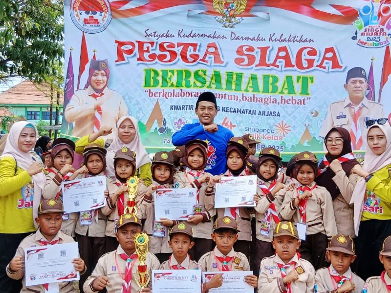 SD Negeri 1 Jatisari Raih Prestasi Gemilang di Pesta Siaga Kecamatan Arjasa 2025
